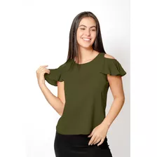 Blusa Dama Basica Elegante Casual Moda 