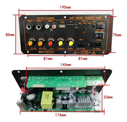 Placa Amplificadora Estndar D100 Amplificador Ac Foto 5