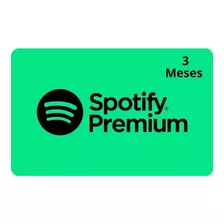 Gift Card Spotify Premium 3 Meses