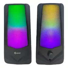 Parlante Gamer Xinua X6 Bluetooth Luces Rgb Touch Pc 3.5 Usb