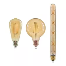 Pack X 5 Lampara Foco Filamento Led Vintage Industrial