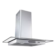 Exaustor Depurador De Cozinha Fogatti Cvr Slim Aço Inoxidável E Vidro De Parede 60cm X 4.6cm X 45cm Inox 127v