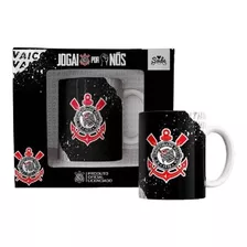 Caneca Corinthians Meu Coração É Preto Branco Timão Oficial