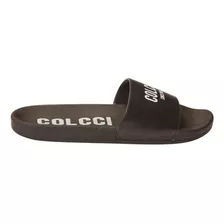 Chinelo Slide Feminino New Mestiço Com Logo Colcci - Preto