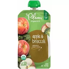 Ciruela Organics Etapa 2, Organic Baby Food, Apple Y Brócoli