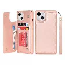 Funda Icovercase Para iPhone 13-liso Rosa