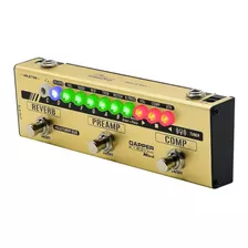 Pedal Valeton Mes-4 Multi Effect Mini Para Acustica Color Marrón Dorado