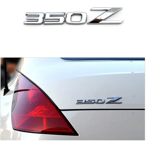 Emblema 350z Nissan 350z Autoadherible Cromado Y Negro 1 Pza Foto 4