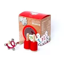 Minimento Caja De Instrumentos Sacude Cascabelero + Maracas