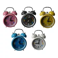 Reloj Despertador Retro Con Luz Y Sonido Decorativo Vintage