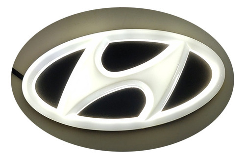 Foto de Luz Led Con Logotipo De Hyundai Coche Con Emblema Genial