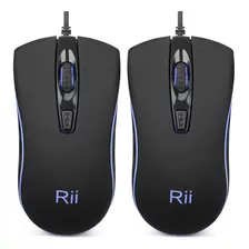 Rii Rm105, Ratón Con Cable, Ratón De Ordenador, Colorido Rgb