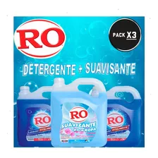 Pack 3u Detergente Liquido Mas Suavizante