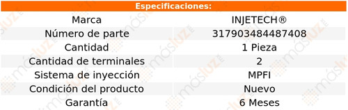 1- Inyector Combustible Matiz 4 Cil 1.0l 2004/2010 Injetech Foto 2