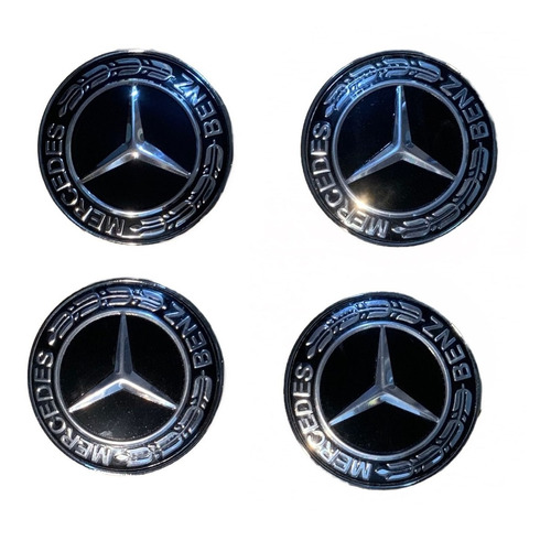 X4 Tapa Rin Mercedes Benz C180 C230 W219 Cls350 Emblema Cubo Foto 5