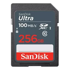 Tarjeta De Memoria Sd Sandisk Ultra 100mb Class C10 De 256 Gb