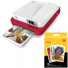 Cámara Instantánea Kodak Impresora Incluye 10 Papeles -rojo