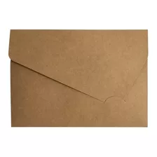 Envelope Kraft Rústico Para Convite Casamento 21x15 C/100