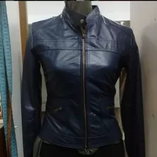 Campera De Cuero Puro Para Mujer