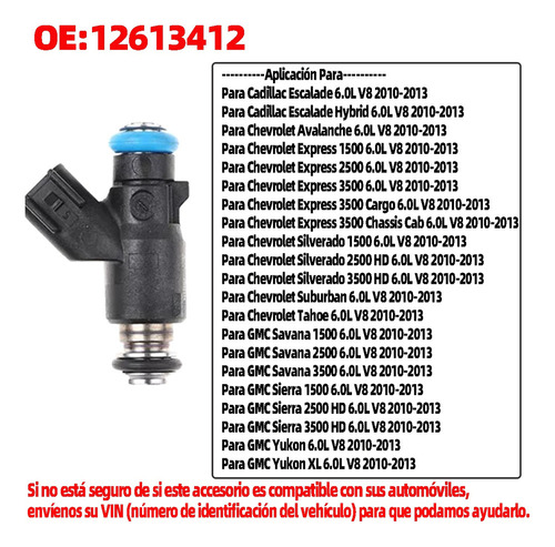 Foto 2 de Cp. 4pcs Inyector De Gasolina Para Gmc Sierra 1500 2500hd Cp. 4pcs Inyector De Gasolina Para Gmc Sierra 1500 2500hd Foto 2