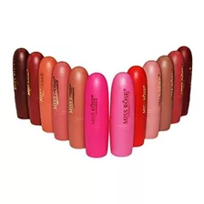 Miss Rose Long-lasting Matte Lipstick Set, 12 Piezas Multi C