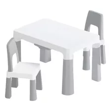 Set De Mesa Y 2 Sillas Para Niños Infantil Cajones Incluidos