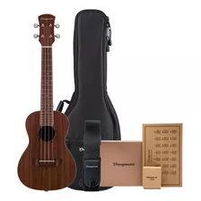 Orangewood Harper Tenor Acacia Con Cuerdas De Aquila, Bolsa