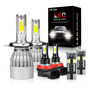 Kit Focos Led 16000lm H4 Haz Alto Y Bajo Para Mitsubishi Mitsubishi L 200 GLS 4WD