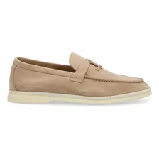 Mocasín Loro Piana Summer Charms Walk Ante Para Hombre