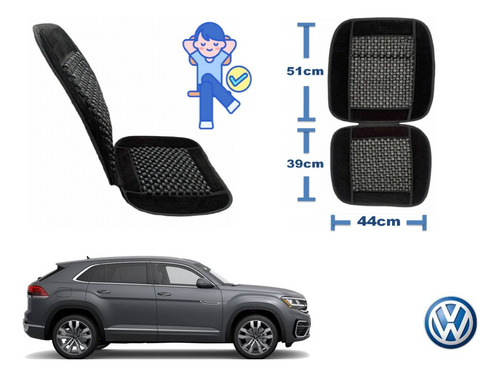 Respaldo + Cubre Volante Piel Vw Cross Sport 2022 2023 2024 Foto 4