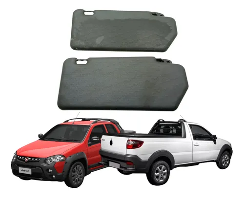 Par Quebra Sol Parasol Black Fiat Strada 2014 2020 Original