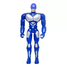 Boneco Articulado Pequeno Vigilante Azul Capitão - Mielle