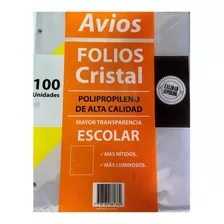 Folio Escolar Nro. 3 X 100 Unid Alta Calidad