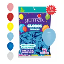 Globos De Latex No. 9 Granmark72 Piezasleogmk1 Color Azul Bebé