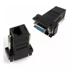 Kit 2 Adaptador Conector Macho Vga X Rj45 Cabo De Rede Femea