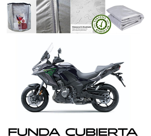 Forro Cubierta Moto Broche Kawasaki Ninja Versys 1000 Foto 2