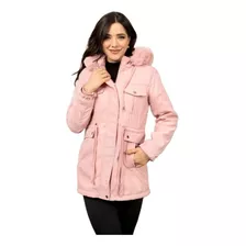 Jaqueta Parka Sarja Feminina Inverno