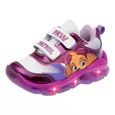 Tenis Paw Patrol Con Luces Tci 4330 Fucsia Mt. 112-863