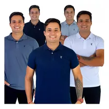 Kit Com 4 Camisas Gola Polo Masculinas De Ótima Qualidade