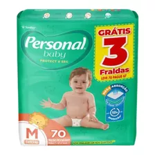 Fralda Personal Baby Soft & Protect M/70 G/60 Xg/50 Xxg/50