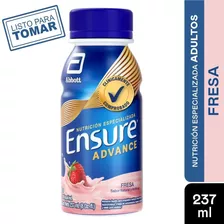 Ensure Advance Abbott Sabor Fresa 16 Pzas De 237 Ml