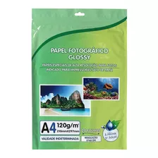 Papel Fotográfico Premium A4 Glossy 120g 500 Folhas