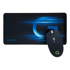 Combo Kit Gamer Mouse Rgb + Pad Xl Speed Edition Gadnic