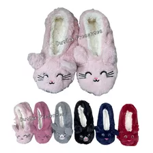 Pantufa Sapato Adulto Gatinho C/ Pelinho Dentro Super Quente