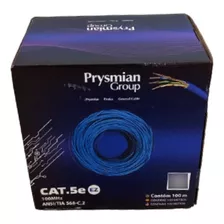 Cabo De Rede Cat5e Utp Lan 100% Cobre 100m Prysmian Draka Nf