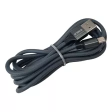 Cabo Usb Tipo C Turbo 2m Turbo Carga Rápida Emborrachado