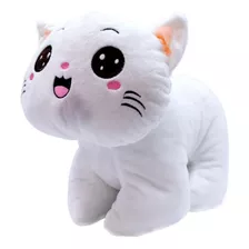 Gato Olhos Abertos 26cm Gatinho Pelúcia