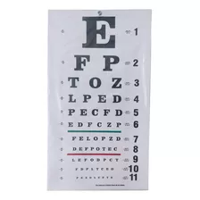 Cartilla Snellen Tabla Ocular - 2 Pediatrica Y 3 Adulto