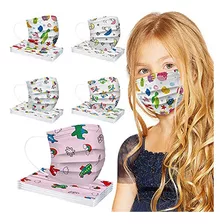 Rotores 50 Mascarillas Desechables Para Niños, Lindas Masca