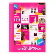 Pack Canva Consultora Capilar - Artes Profissionais 